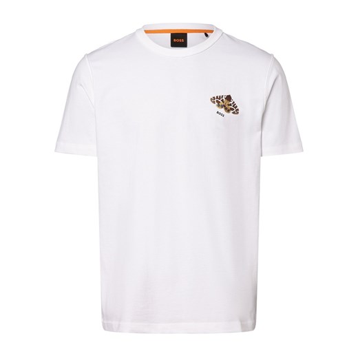 BOSS Orange Koszulka męska - TeeButterflyBoss Mężczyźni Bawełna écru nadruk ze sklepu vangraaf w kategorii T-shirty męskie - zdjęcie 168136903
