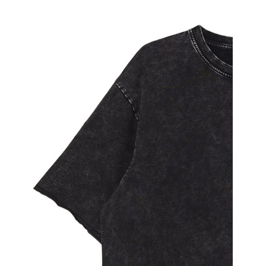Cropp - Czarna koszulka acid wash - czarny ze sklepu Cropp w kategorii T-shirty męskie - zdjęcie 168146411