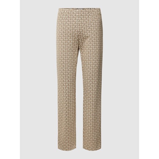 Spodnie materiałowe ze wzorem na całej powierzchni model ‘CINDY’ ze sklepu Peek&Cloppenburg  w kategorii Spodnie damskie - zdjęcie 168147001