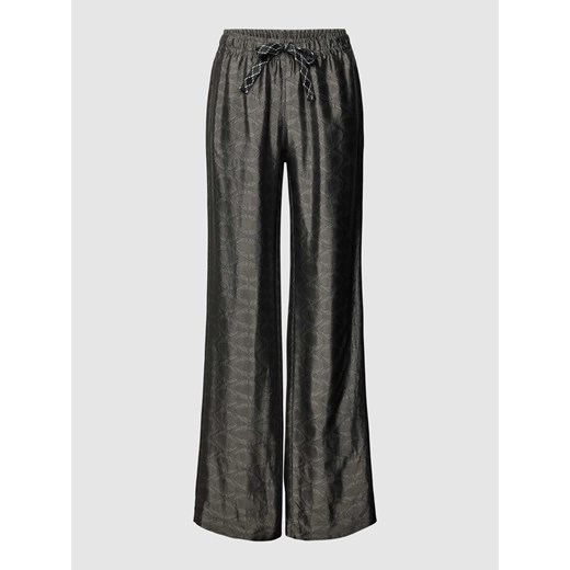 Spodnie materiałowe z żakardowym wzorem model ‘POMY’ ze sklepu Peek&Cloppenburg  w kategorii Spodnie damskie - zdjęcie 168148063