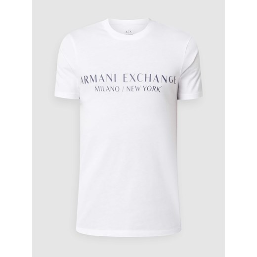 T-shirt z nadrukiem z logo model ‘milano’ ze sklepu Peek&Cloppenburg  w kategorii T-shirty męskie - zdjęcie 168148234