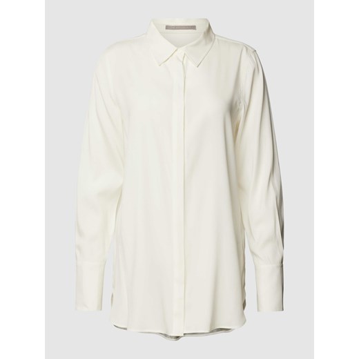Bluzka z krytą listwą guzikową z mieszanki jedwabiu i elastanu ze sklepu Peek&Cloppenburg  w kategorii Koszule damskie - zdjęcie 168148571