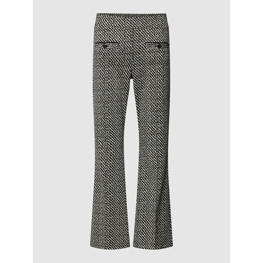 Spodnie o skróconym kroju ze wzorem na całej powierzchni model 'Ranee' ze sklepu Peek&Cloppenburg  w kategorii Spodnie damskie - zdjęcie 168149674