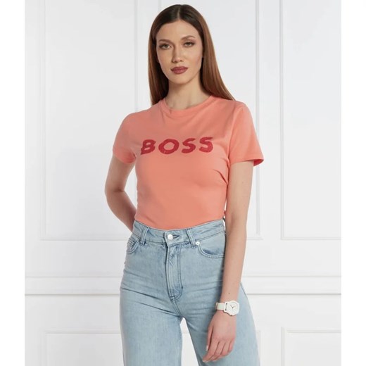 BOSS ORANGE T-shirt | Regular Fit ze sklepu Gomez Fashion Store w kategorii Bluzki damskie - zdjęcie 168150771
