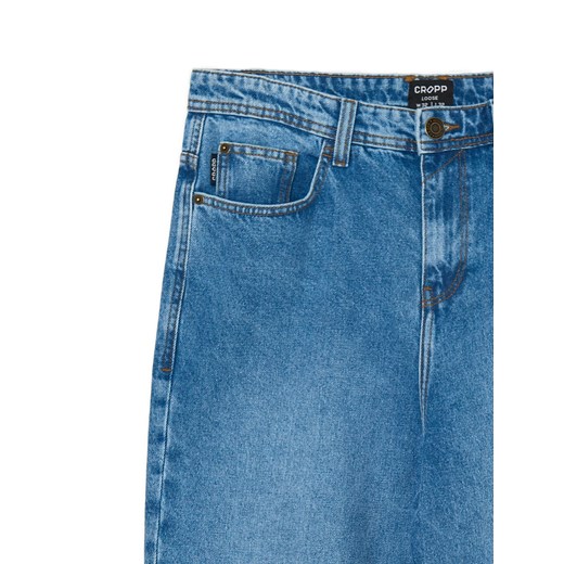 Cropp - Niebieskie jeansy loose - niebieski ze sklepu Cropp w kategorii Jeansy męskie - zdjęcie 168151773