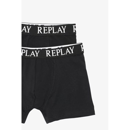 REPLAY Bokserki 2-pak - Czarny - Mężczyzna - L (L) Replay L (L) okazyjna cena Halfprice