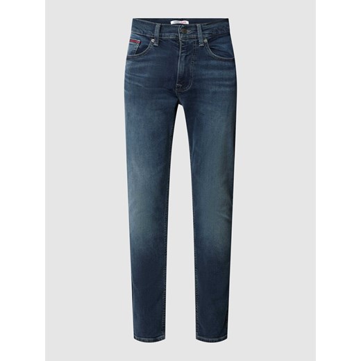 Jeansy o kroju slim fit z detalem z logo model ‘AUSTIN’ Tommy Jeans 32/32 okazja Peek&Cloppenburg 