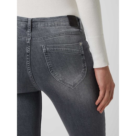 Jeansy o kroju slim fit z dodatkiem streczu model ‘Nancy’ Blue Fire Jeans 29/32 okazja Peek&Cloppenburg 