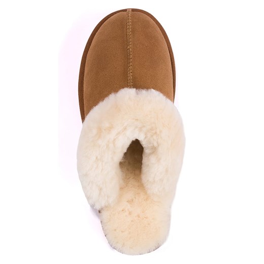 Hofbrucker Wełniane kapcie &quot;Helsinki&quot; w kolorze jasnobrązowym Hofbrucker 41 okazja Limango Polska