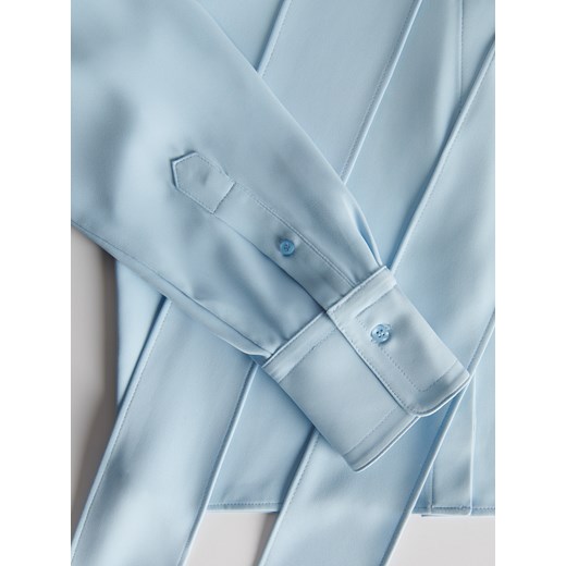 Reserved - Koszula z wiązaniem - jasnoniebieski Reserved XL Reserved