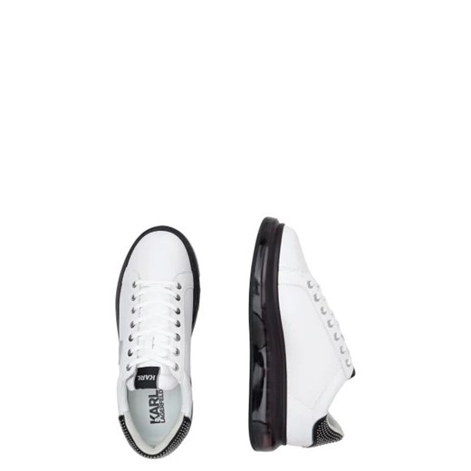 Buty sportowe męskie Karl Lagerfeld z tworzywa sztucznego białe 