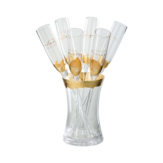 J-Line zestaw kieliszków do szampana Champ 6-pack ONE ANSWEAR.com
