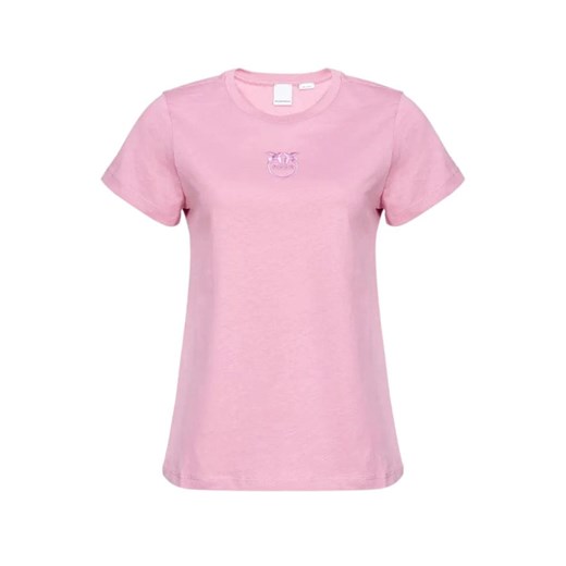 t-shirt damski  pinko pden 100355 a1nw n98 różowy ze sklepu Royal Shop w kategorii Bluzki damskie - zdjęcie 168165612