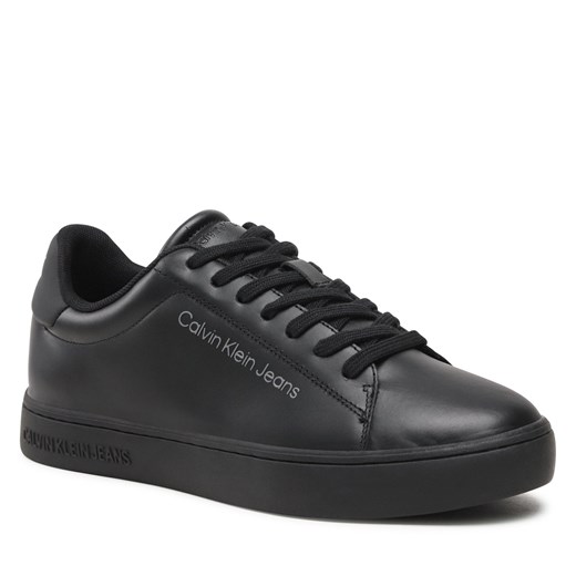 Sneakersy Calvin Klein Jeans Classic Cupsole Laceup Lth YM0YM00715 Triple Black 43 eobuwie.pl