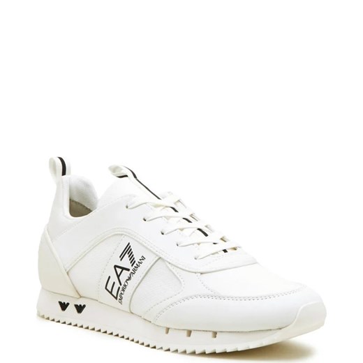 Buty sportowe męskie Emporio Armani sznurowane białe z tworzywa sztucznego 