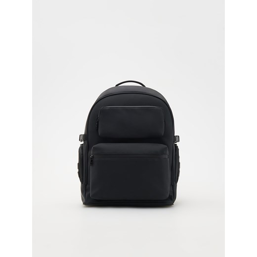 Reserved - Gładki plecak z uchwytem - czarny Reserved ONE SIZE okazja Reserved
