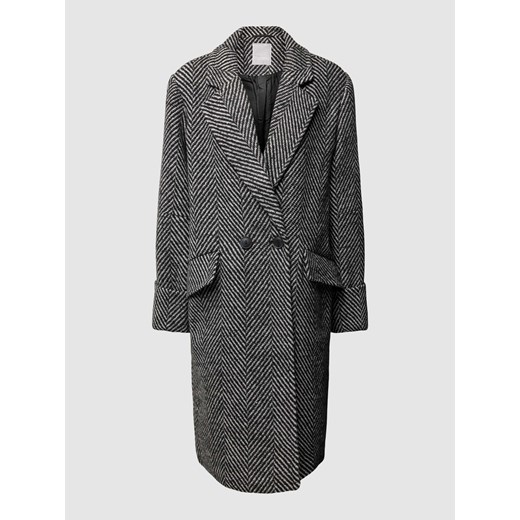 Płaszcz ze wzorem w zygzaki model ‘Palma’ XL promocyjna cena Peek&Cloppenburg 