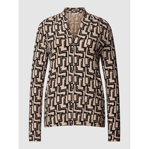 Bluzka z długim rękawem we wzory na całej powierzchni ze sklepu Peek&Cloppenburg  w kategorii Bluzki damskie - zdjęcie 168175550