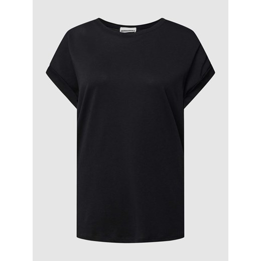 T-shirt z prążkowanym,okrągłym dekoltem model ‘JILAANA’ ze sklepu Peek&Cloppenburg  w kategorii Bluzki damskie - zdjęcie 168175883