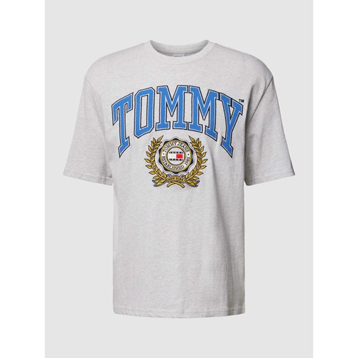 T-shirt męski Tommy Jeans młodzieżowy z krótkimi rękawami 