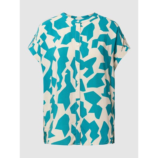 Bluzka koszulowa z wiskozy ze wzorem na całej powierzchni ze sklepu Peek&Cloppenburg  w kategorii Koszule damskie - zdjęcie 168176690