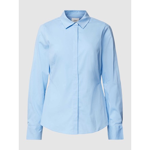 Bluzka koszulowa z krytą listwą guzikową ze sklepu Peek&Cloppenburg  w kategorii Koszule damskie - zdjęcie 168178310