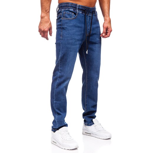 Denley jeansy męskie niebieskie casual 