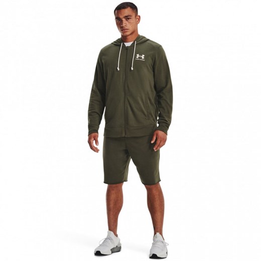 Męskie spodenki dresowe UNDER ARMOUR RIVAL TERRY SHORT - oliwkowe/khaki Under Armour XXL promocyjna cena Sportstylestory.com