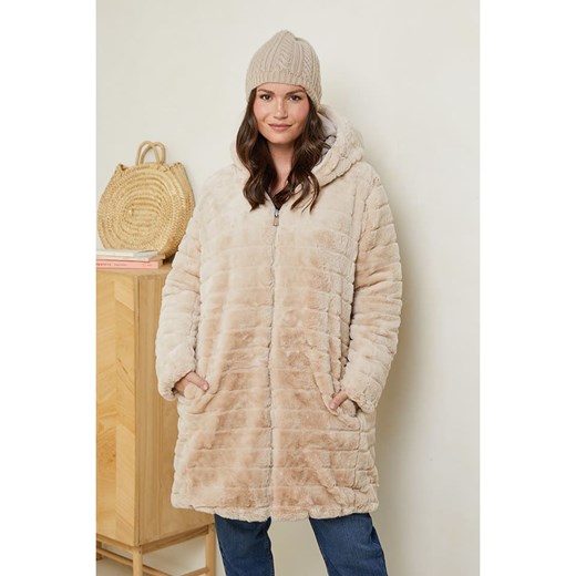 Płaszcz damski Curvy Lady beżowy 