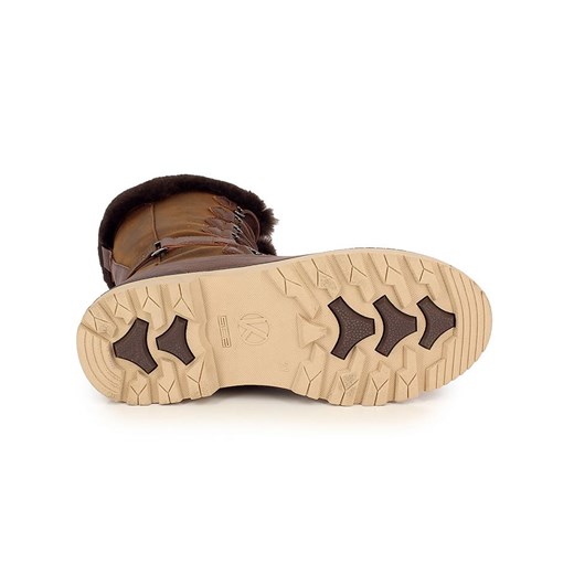 Kozaki damskie Kimberfeel wiązane płaskie jesienne casualowe 