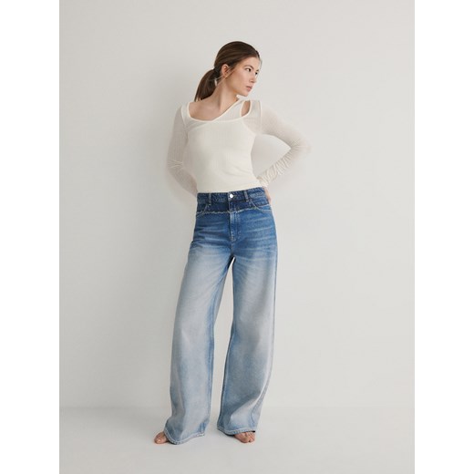 Jeansy damskie niebieskie Reserved 