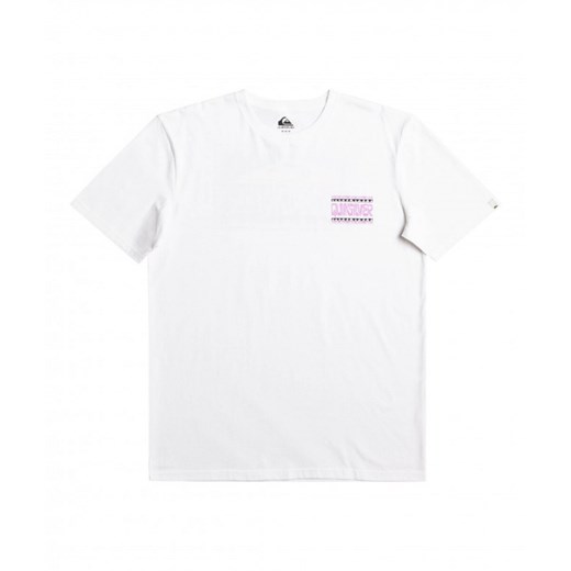 Męski t-shirt z nadrukiem QUIKSILVER Warped Frames - biały ze sklepu Sportstylestory.com w kategorii T-shirty męskie - zdjęcie 168186872