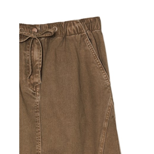 Cropp - Ciemnozielona spódnica maxi - zielony ze sklepu Cropp w kategorii Spódnice - zdjęcie 168206013