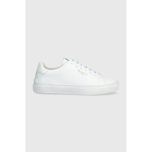 Pepe Jeans sneakersy skórzane PLS00001 kolor biały CAMDEN CLASSIC W ze sklepu ANSWEAR.com w kategorii Trampki damskie - zdjęcie 168209883