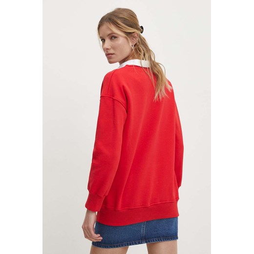 Answear Lab bluza damska kolor czerwony gładka Answear Lab XL/XXL ANSWEAR.com