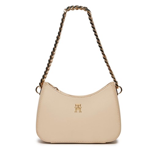 Torebka Tommy Hilfiger Th Refined Chain Shoulder Bag AW0AW16079 White Clay AES Tommy Hilfiger one size eobuwie.pl