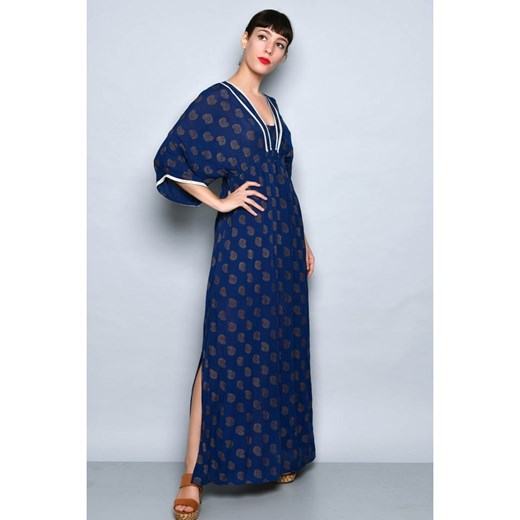 H.H.G. Sukienka w kolorze granatowo-beżowym L Limango Polska promocja