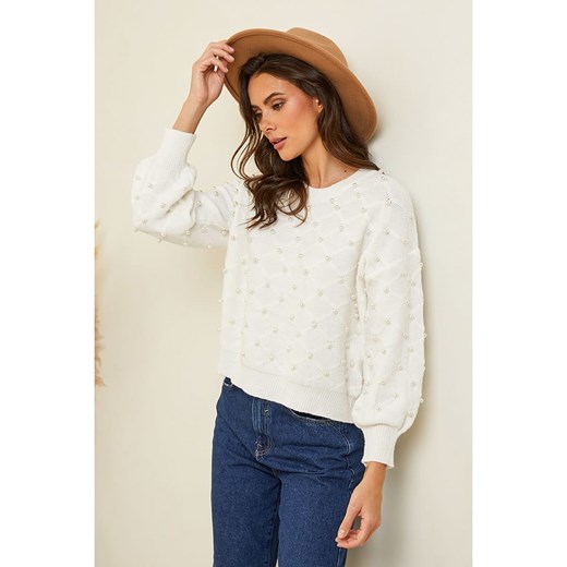 Soft Cashmere Sweter w kolorze białym ze sklepu Limango Polska w kategorii Swetry damskie - zdjęcie 168211382