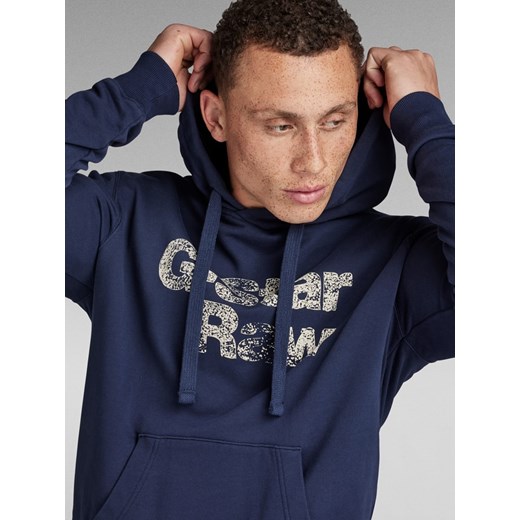 Bluza męska G-Star z napisem bawełniana w stylu młodzieżowym 