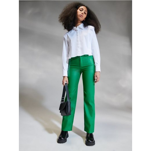 Sinsay - Spodnie - zielony ze sklepu Sinsay w kategorii Spodnie damskie - zdjęcie 168214170