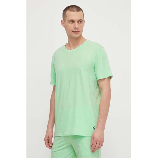Polo Ralph Lauren t-shirt lounge kolor zielony gładki ze sklepu ANSWEAR.com w kategorii T-shirty męskie - zdjęcie 168215230