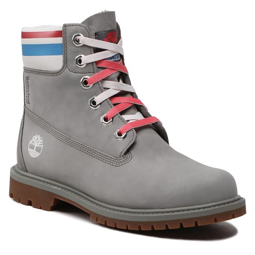 Trapery Timberland 6in Hert Bt Cupsole-W TB0A5M4MF49 Md Grey Nubuck Pink Timberland 41 promocyjna cena eobuwie.pl