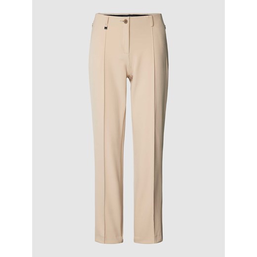 Spodnie materiałowe z zakładkami w pasie model ‘MARON’ ze sklepu Peek&Cloppenburg  w kategorii Spodnie damskie - zdjęcie 168221152