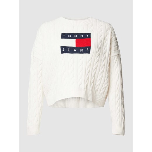 Sweter z dzianiny PLUS SIZE z detalem z logo ze sklepu Peek&Cloppenburg  w kategorii Swetry damskie - zdjęcie 168221373