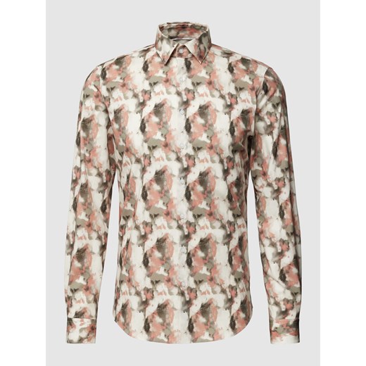 Koszula biznesowa ze wzorem na całej powierzchni model ‘Bari’ ze sklepu Peek&Cloppenburg  w kategorii Koszule męskie - zdjęcie 168221653