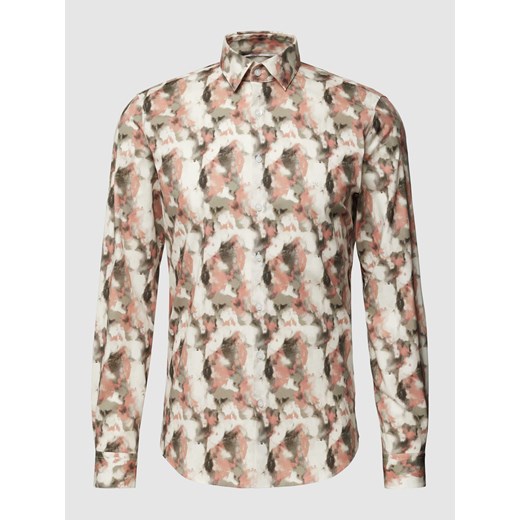 Koszula biznesowa ze wzorem na całej powierzchni model ‘Bari’ ze sklepu Peek&Cloppenburg  w kategorii Koszule męskie - zdjęcie 168221653
