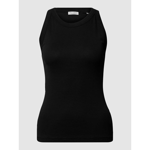 Top o kroju shaped fit z prążkowanego dżerseju z okrągłym dekoltem ze sklepu Peek&Cloppenburg  w kategorii Bluzki damskie - zdjęcie 168222331