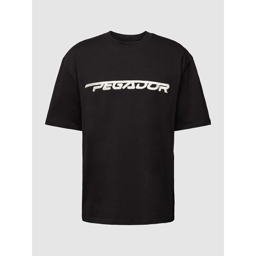 T-shirt o kroju oversized z wyhaftowanym logo model ‘MANOR’ ze sklepu Peek&Cloppenburg  w kategorii T-shirty męskie - zdjęcie 168222410