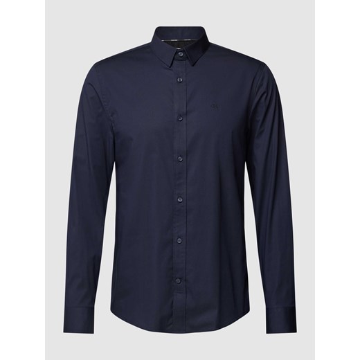 Koszula biznesowa o kroju slim fit z kołnierzykiem typu kent model ‘POPLIN’ ze sklepu Peek&Cloppenburg  w kategorii Koszule męskie - zdjęcie 168222571