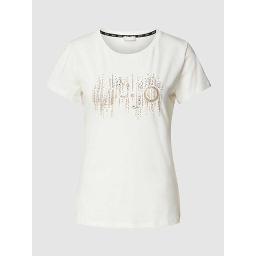 T-shirt zdobiony kamieniami ze sklepu Peek&Cloppenburg  w kategorii Bluzki damskie - zdjęcie 168222593